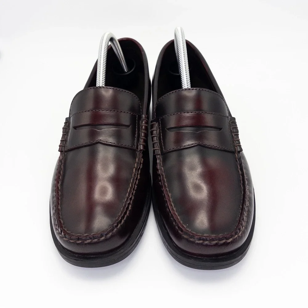 Rockport APM7438E Men's Penny Loafers Cordovan Burgundy Leather 8.5M